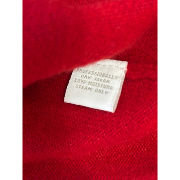 Charter Club Womens Cashmere Turtleneck Sweater XL Red Quiet Luxury Old Money - Picture 4 of 6